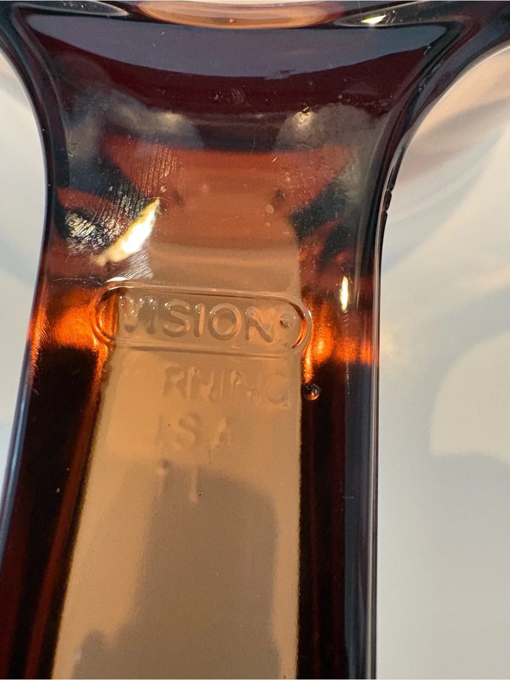 Corning Ware Amber Visions  1 Liter Sauce Pan Pour Spout No Lid Replacement
